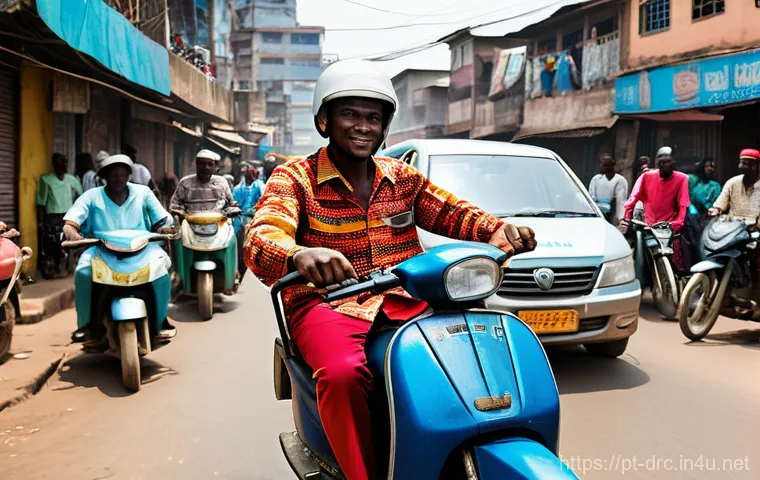 콩고 내 이동 수단 가이드 - Image Prompt 1: The Wewa Dance in Kinshasa**