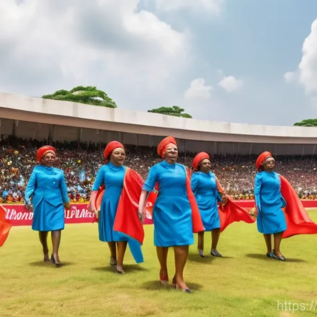 콩고 민주 공화국 독립기념일 - **Prompt: "A vibrant, panoramic image capturing the joyous celebration of the Democratic Republic of...