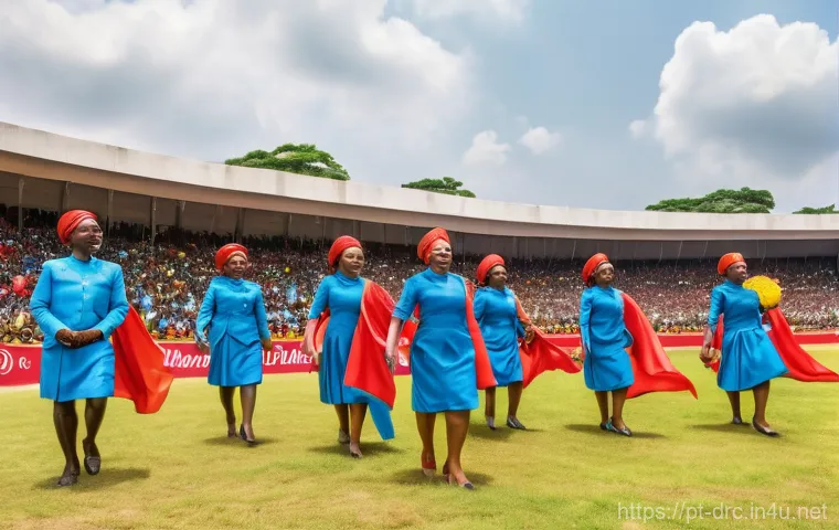 콩고 민주 공화국 독립기념일 - **Prompt: "A vibrant, panoramic image capturing the joyous celebration of the Democratic Republic of...